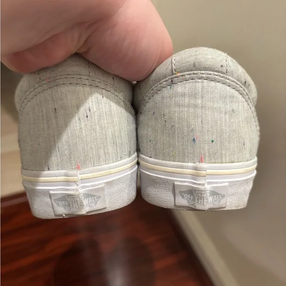 Vans Gray and White Casual Sneakers Women’s size 10 - Picture 3 of 7